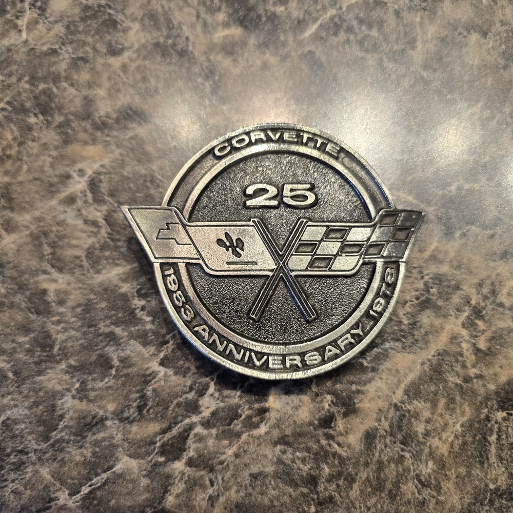 Belt Buckle - Corvette 25th Anniversary Limited Edition # 1144